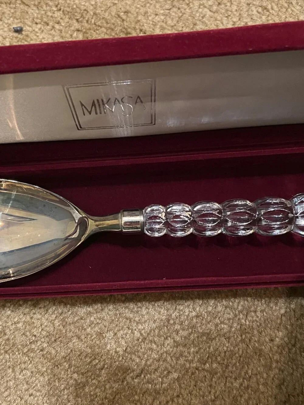 Mikasa Rousseau crystal and silverplate serving pieces
